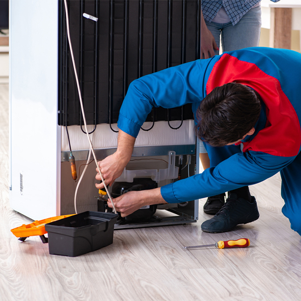 how much do you charge for refrigerator repair services in Hatfield Indiana